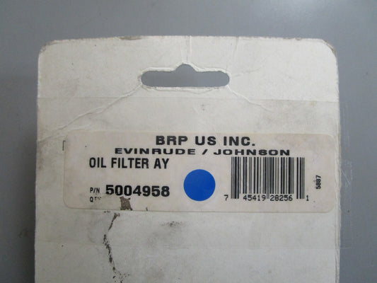 *NEW OEM* 0810 OMC Johnson Evinrude Oil Filter Assembly 5004958
