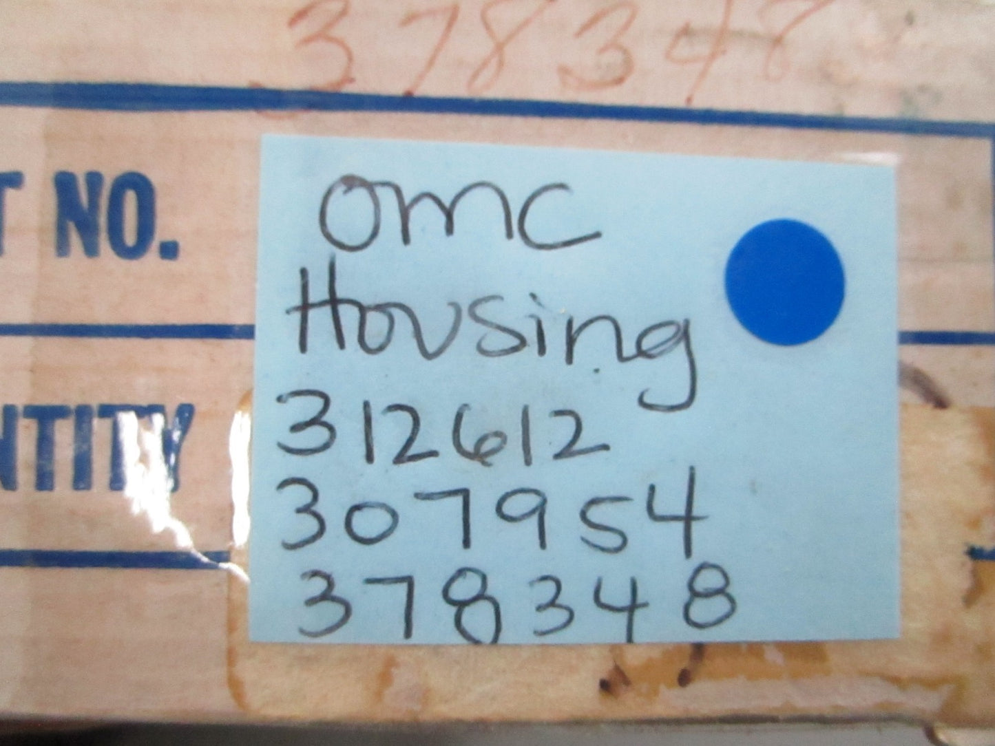 *NEW OEM* 0720 OMC Johnson Evinrude Housing 312612 307954 378348
