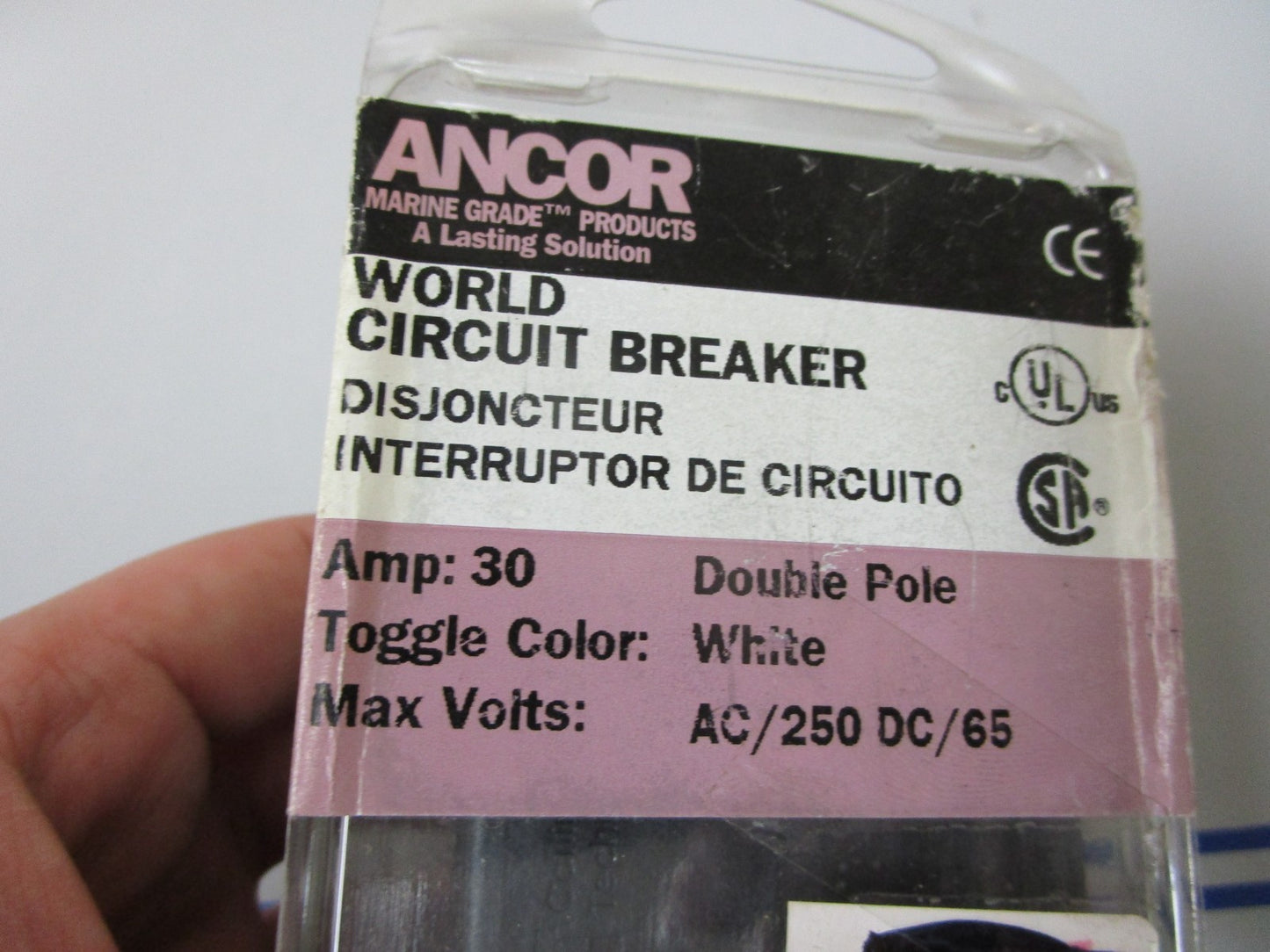 *NEW OEM* 0720 Carling Anchor 30 AMP Double Throw Circuit Breaker 552830