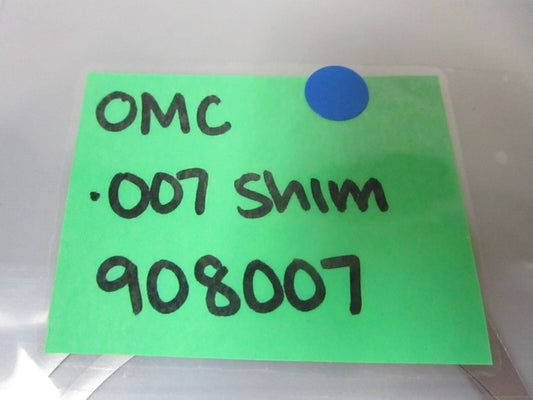 *NEW OEM* (LOT OF 2) 0810 OMC Johnson Evinrude .007 Shim 908007 0908007