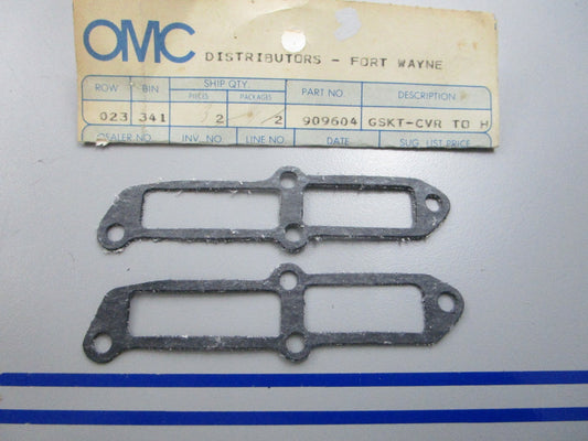 NEW OEM (LOT OF 2) 909604 0909604 OMC Johnson Evinrude Gasket 0810