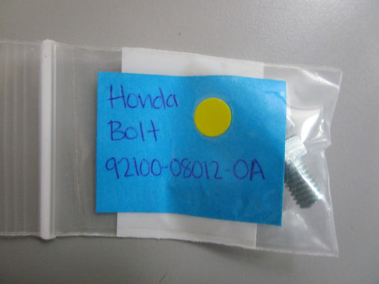 *NEW OEM* (LOT OF 2) 0810 Honda Bolt 92100-08012-0A
