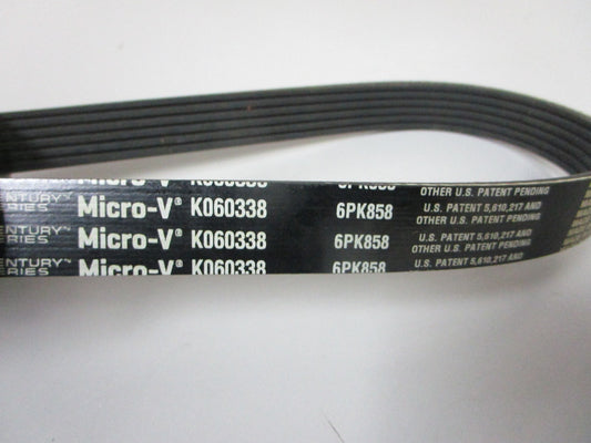 NEW K060338 Gates Micro-V 13/16" x 34 ⅜" Serpentine Belt 0720