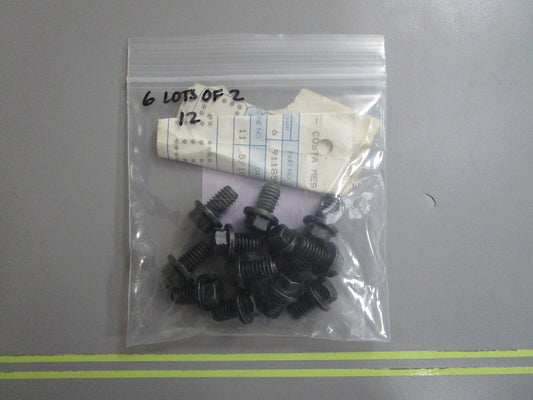 *NEW OEM* (LOT OF 2) 0810 OMC Johnson Evinrude Screw 911859 0911859