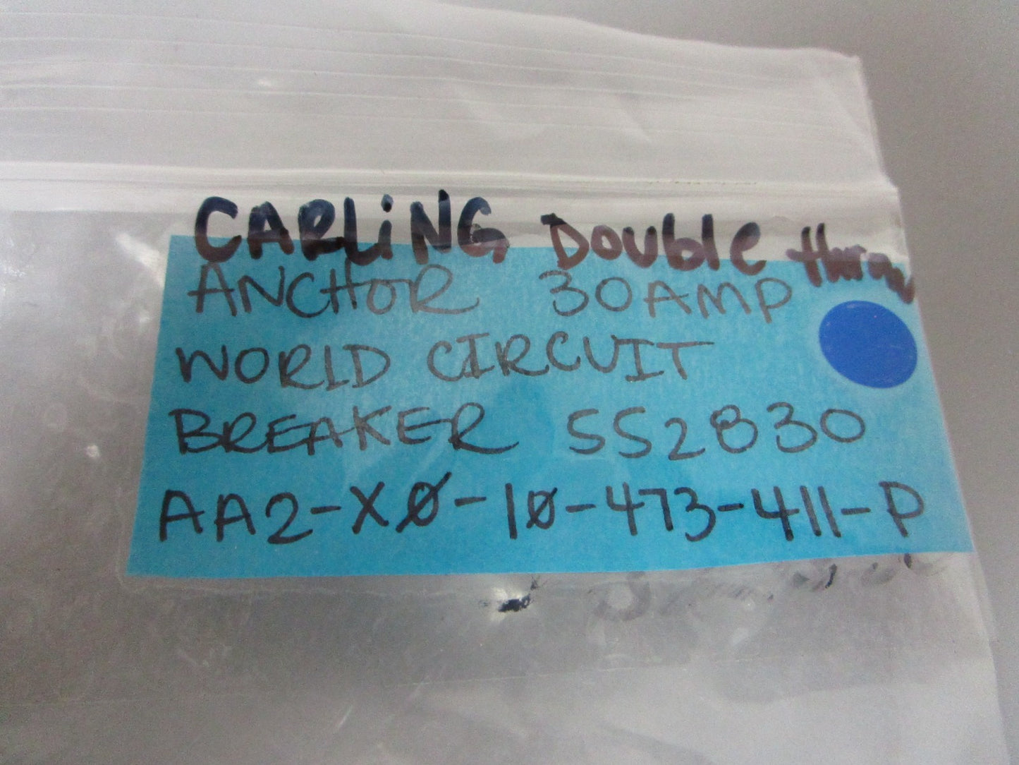 *NEW OEM* 0720 Carling Anchor 30 AMP Double Throw Circuit Breaker 552830