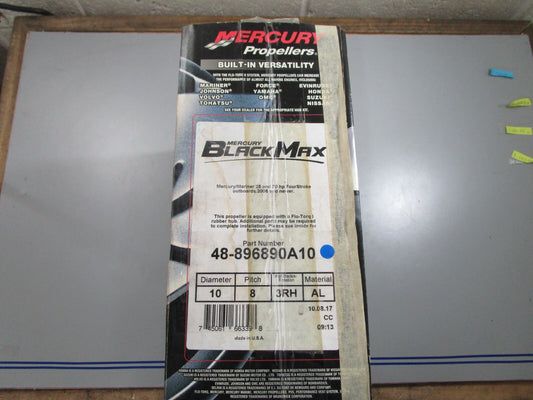 *NEW OEM* 0820 Mercury Black Max 10×8 Propeller 48-896890A10