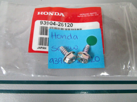 NEW OEM (LOT OF 2) 93904-26120 Honda Screw 0810