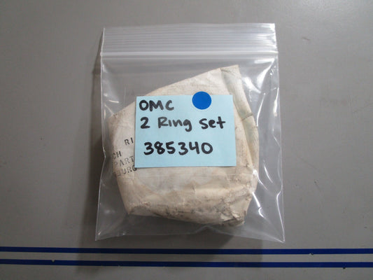 *NEW OEM* 0810 OMC Johnson Evinrude 2 Ring Set 385340 0385340