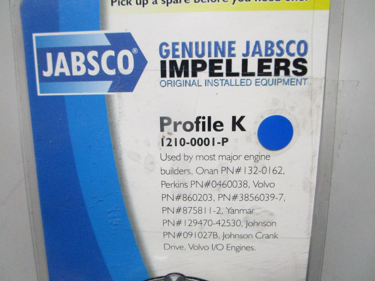 *NEW OEM* 0820 Jabsco Impeller Kit 1210-0001-P