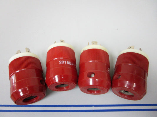 *NEW OEM* (LOT OF 4) 0720 Marinco Trolling Motor 12/24V Red Male Plug 2018BP-12