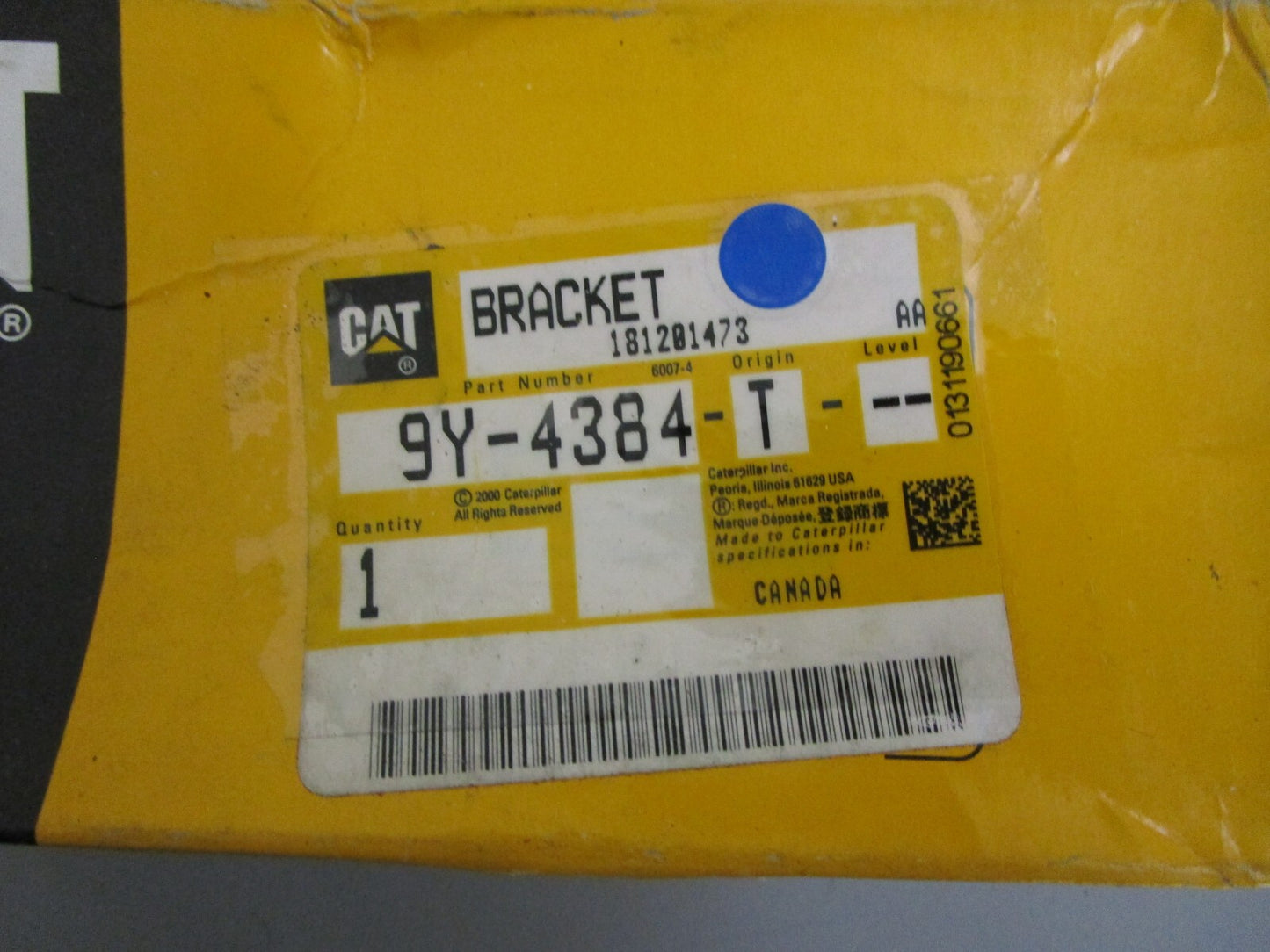 *NEW OEM* 0820 CAT Bracket 9Y-4384
