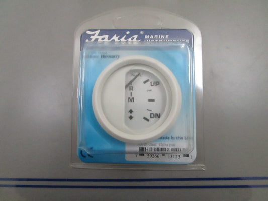 *NEW* 0780 Faria 2" Dress White Series Trim Gauge OMC Trim 13213