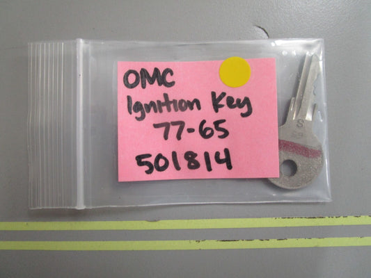 *NEW OEM* 0810 OMC Johnson Evinrude Ignition Key 77-65 501814 0501814