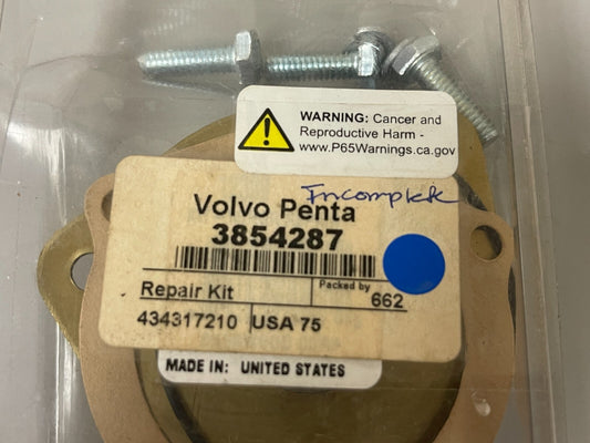 *NEW OEM* 0810 Volvo Penta *Incomplete* Repair Kit 3854287
