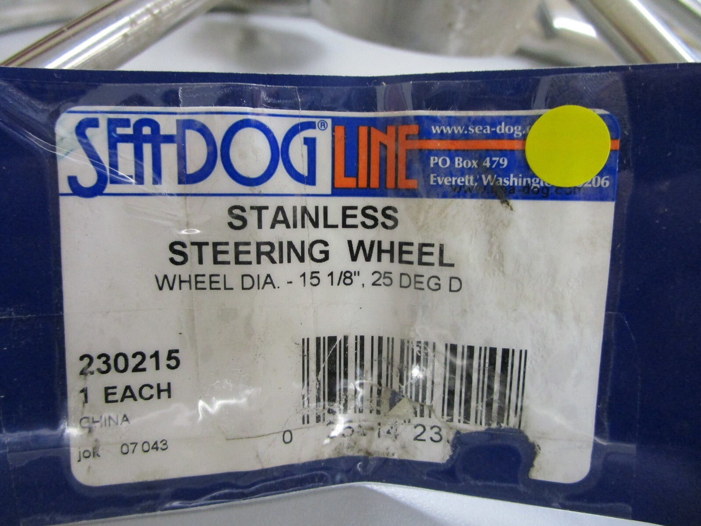 *NEW* 0820 SeaDog Stainless Steel Steering Wheel 230215