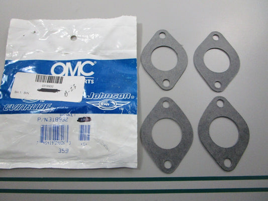 NEW OEM (LOT OF 4) 318932 0318932 OMC Johnson Evinrude Gasket 0810