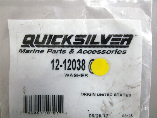 *NEW OEM* (LOT OF 5) 0750 Mercury Quicksilver WASHER 12-12038