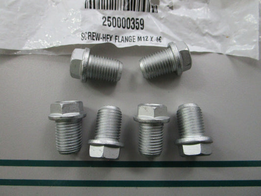 NEW OEM (LOT OF 6) 250000359 Can-Am Hex Flange Screw 0810