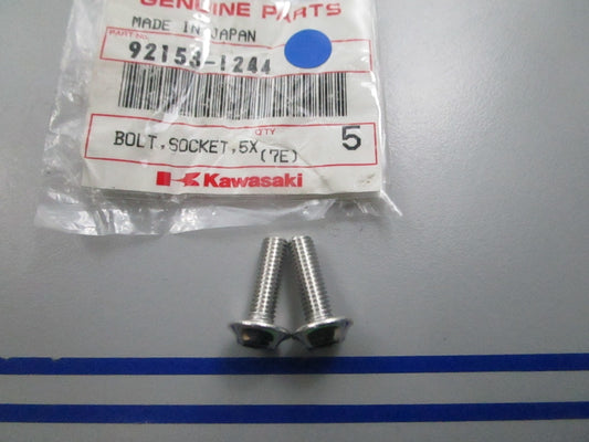 NEW OEM (LOT OF 2) Kawasaki 92153-1244 Socket Bolt 0810