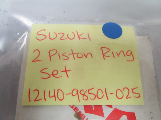 *NEW OEM* 0810 Suzuki 2 Piston Ring Set 12140-98501-025