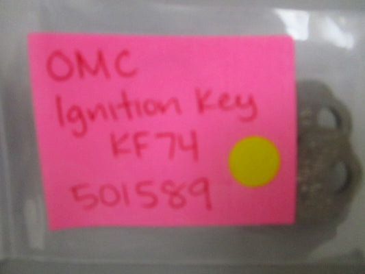 *NEW OEM* 0810 OMC Johnson Evinrude Ignition Key KF74 501589 0501589