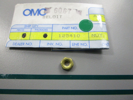 NEW OEM 125410 0125410 OMC Johnson Evinrude Nut 0810