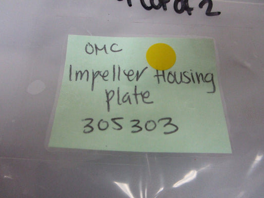 *NEW OEM* (LOT OF 2) 0810 OMC Johnson Evinrude Impeller Housing Plate 0305303