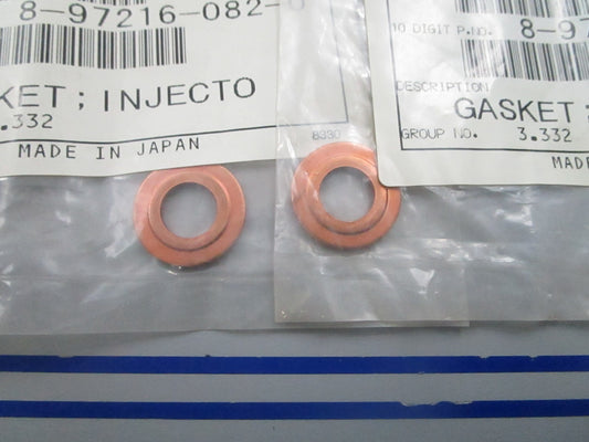 *NEW OEM* (LOT OF 2) 0810 Harley Davidson Copper Injector Gasket 97216082