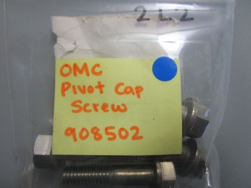 *NEW OEM* (LOT OF 2) 0770 OMC Johnson Evinrude Pivot Cap Screw 908502 0908502
