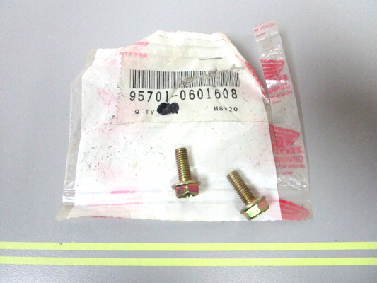 *NEW OEM* (LOT OF 2) 0750 Honda SCREW 95701-06016-08