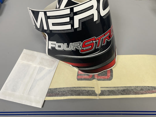*NEW OEM* 0670 Mercury Four Stroke 50 hp Service Kit Decal Set 37-8M0114762