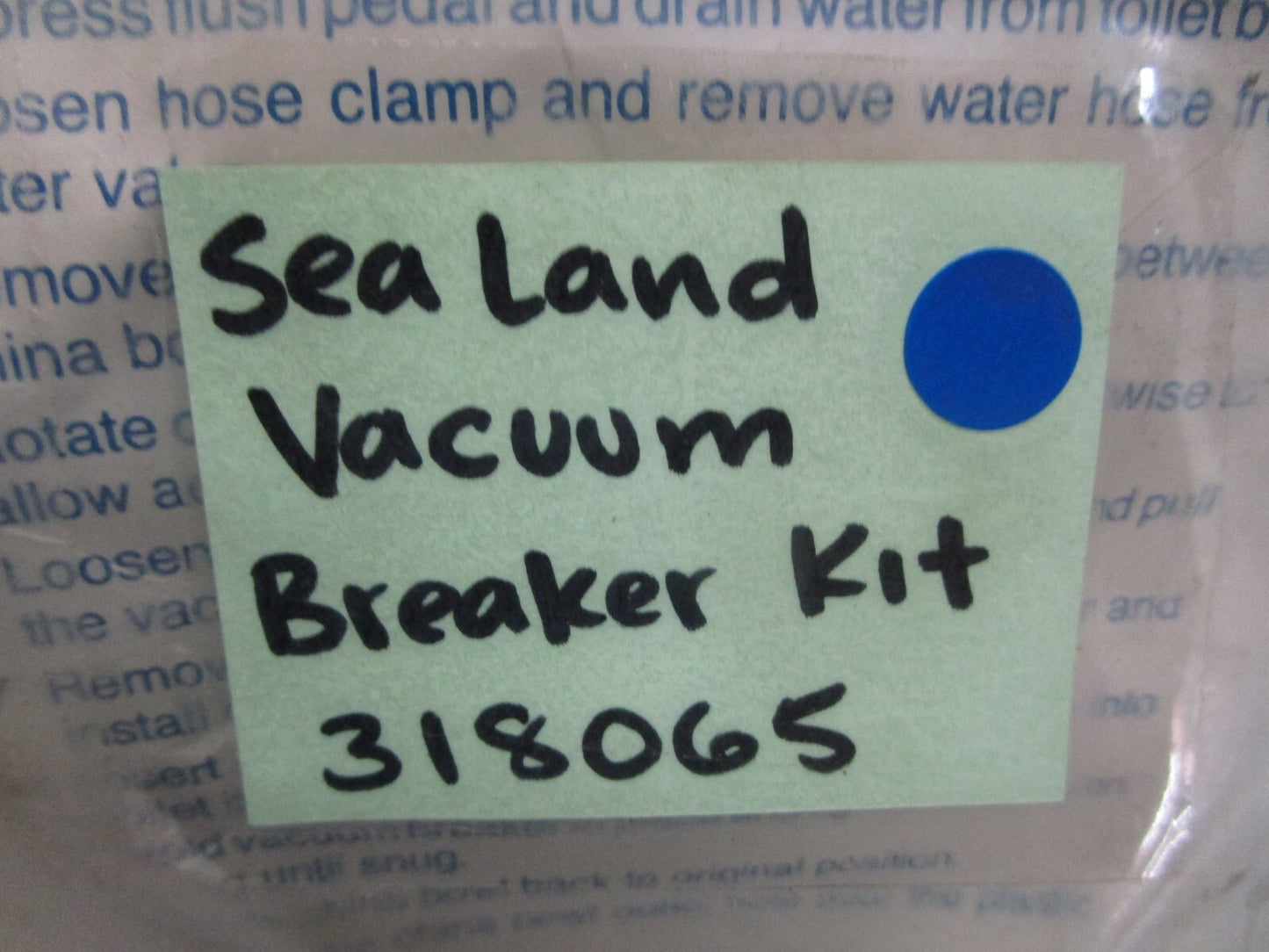 *NEW* 0820 Sea Land Vacuum Breaker Kit 318065