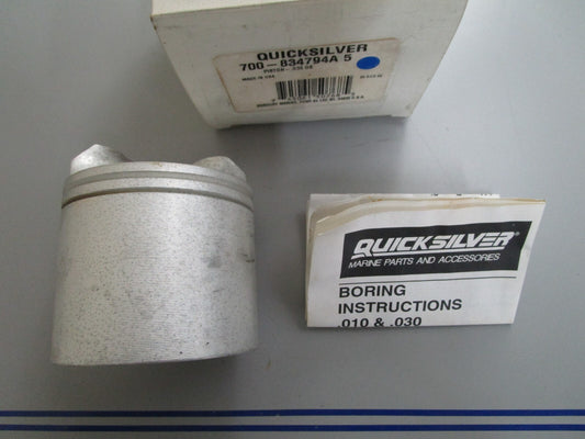 *NEW OEM* 0820 Mercury Quicksilver .030 OS Piston 700-834794A5