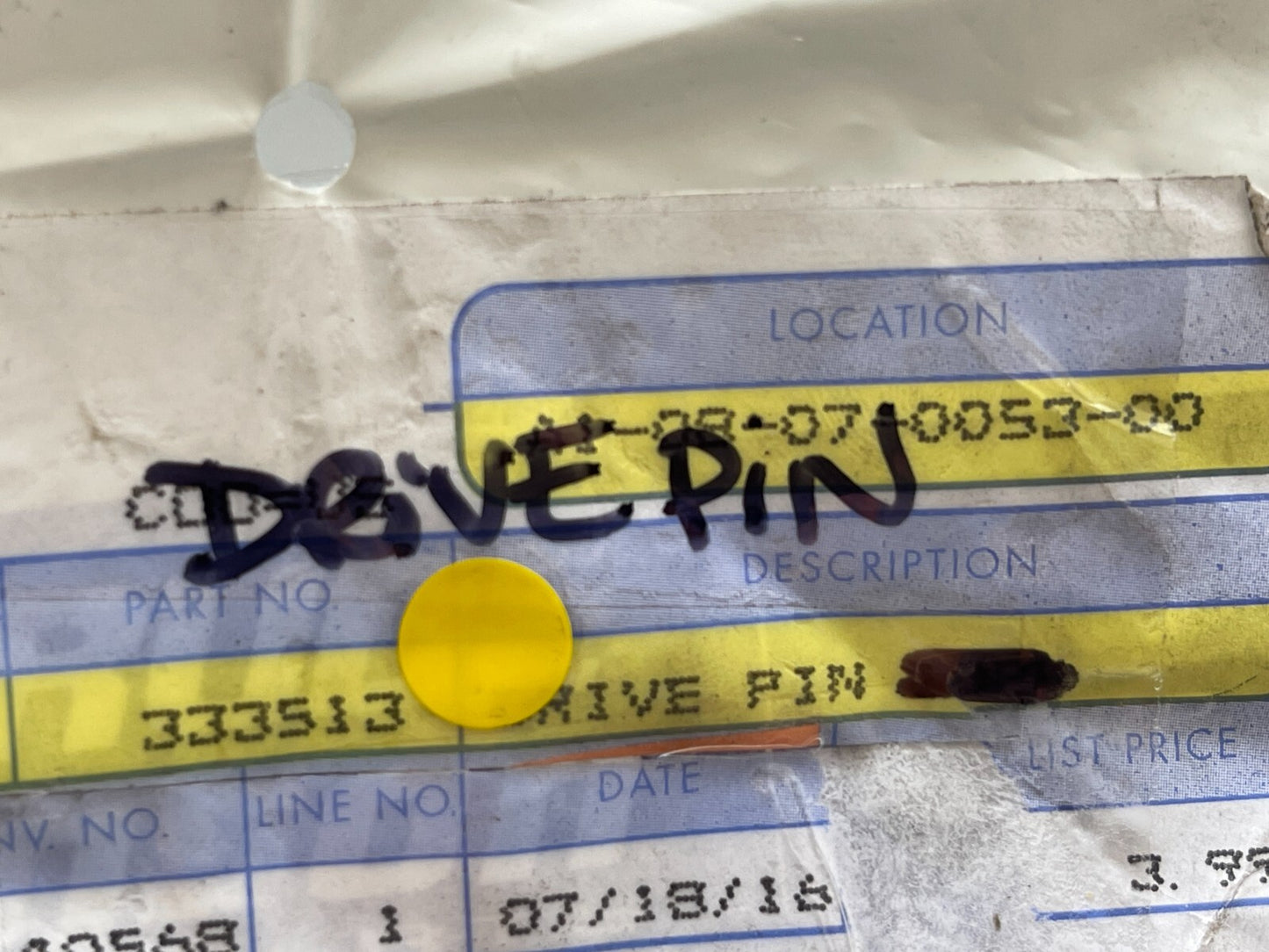 *NEW OEM* (LOT OF 2) 0750 OMC Johnson Evinrude DRIVE PIN 333513 0333513