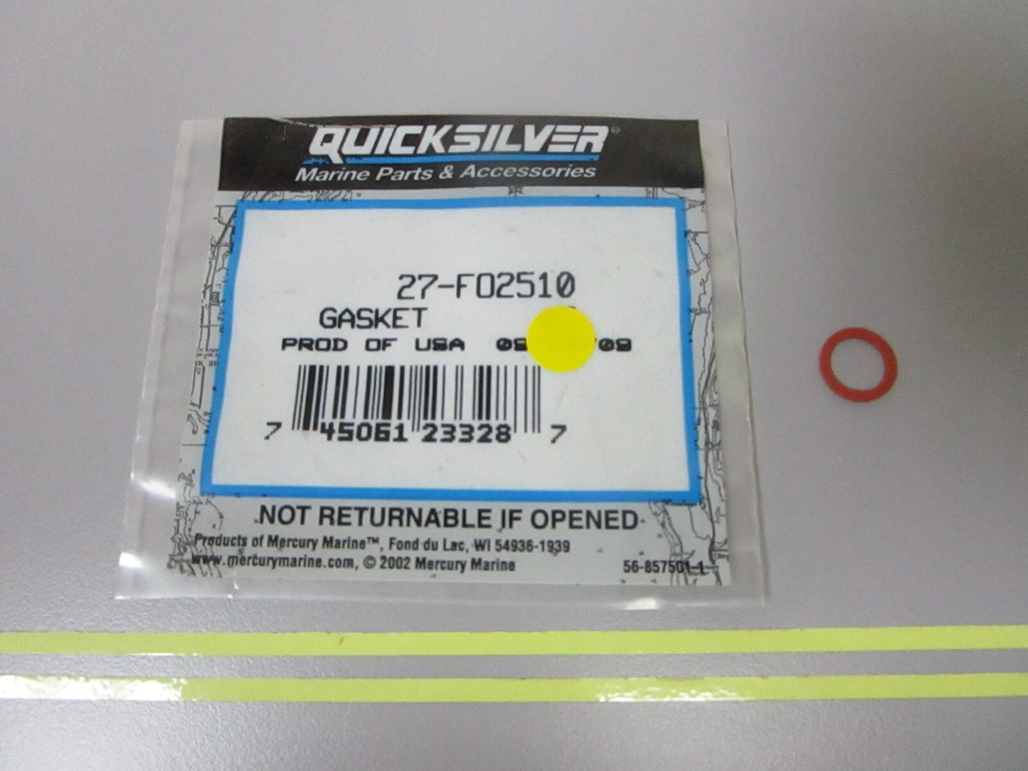 *NEW OEM* 0810 Mercury Quicksilver Gasket 27-F02510