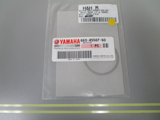 *NEW OEM* 0810 Yamaha (T:0.50MM) Shim 663-45587-60-00