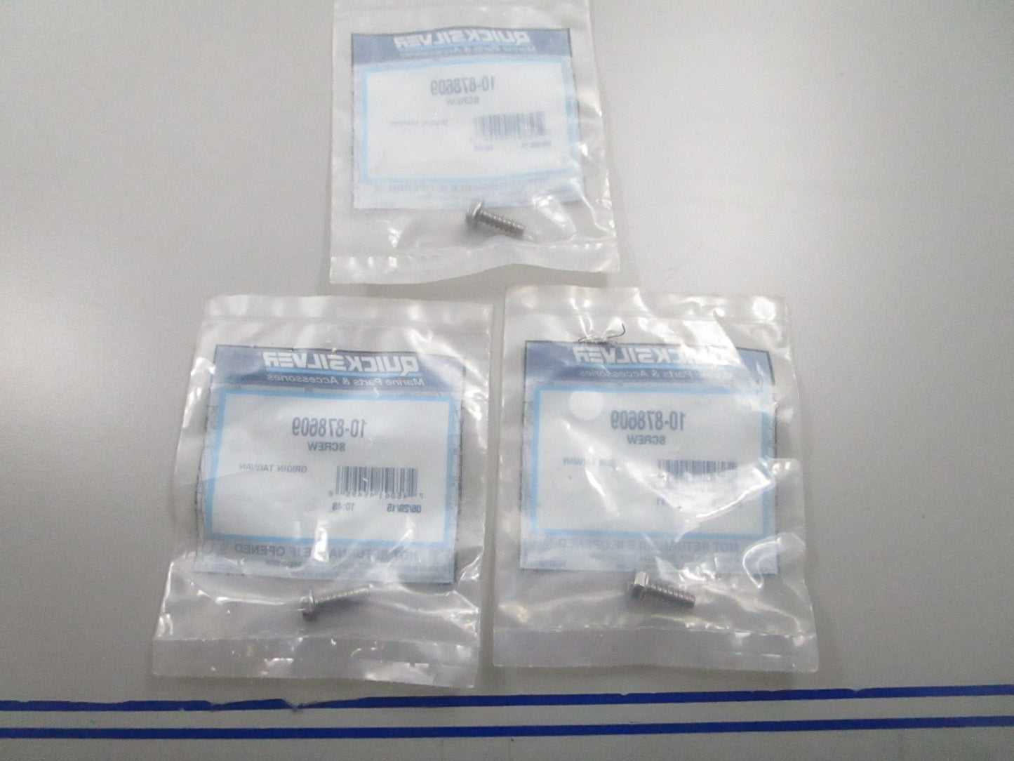*NEW OEM* (LOT OF 3) 0810 Mercury Quicksilver Screw 10-878609