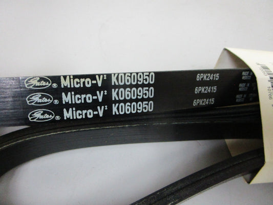 NEW K060950 Gates Micro-V 13/16" x 95 ⅝" Serpentine Belt 0720