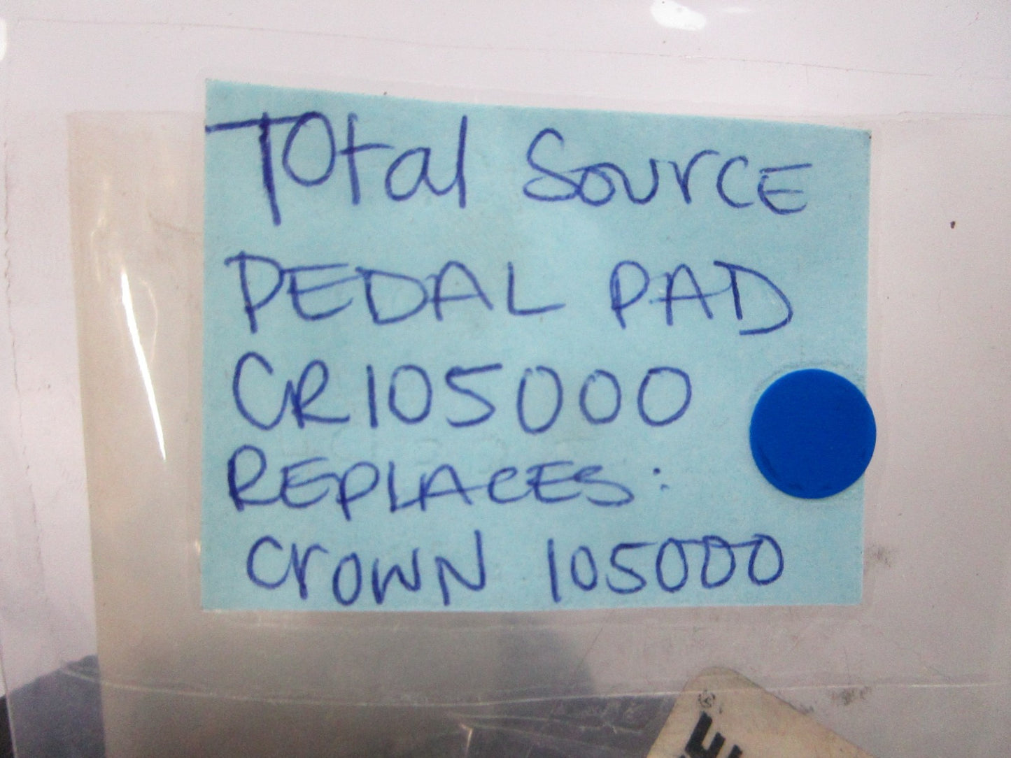 *NEW* 0810 Total Source Pedal Pad CR105000 Replaces: Crown 105000