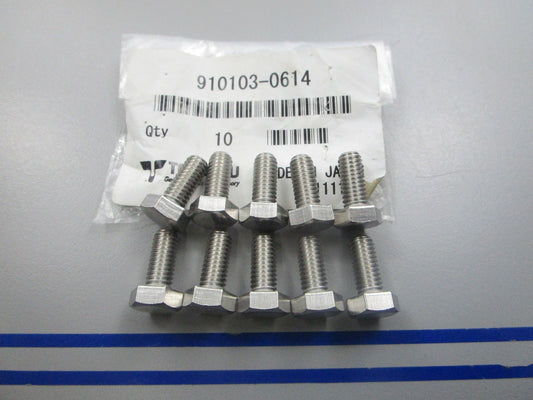 NEW OEM (LOT OF 10) 910103-0614 Tohatsu Bolt 0810