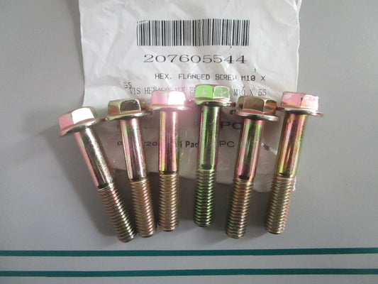 NEW OEM (LOT OF 6) 207605544 Can-Am Hex Flanged Screw 0820