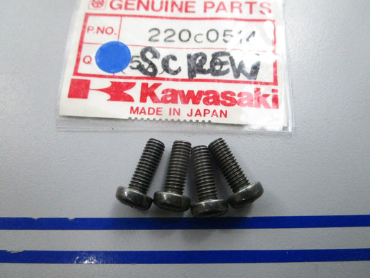 NEW OEM (LOT OF 4) Kawasaki 220C0514 Screw 0810