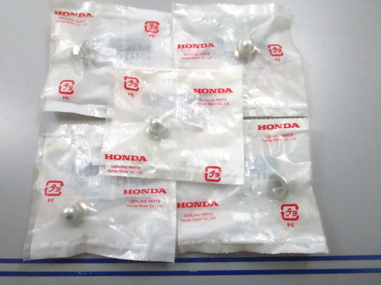 *NEW OEM* (LOT OF 5) 0810 Honda Cap Nut 90443-107-000