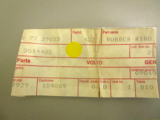 *NEW OEM* 0750 Volvo Penta RUBBER RING 3514432