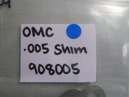 *NEW OEM* (LOT OF 4) 0810 OMC Johnson Evinrude .005 Shim 908005 0908005
