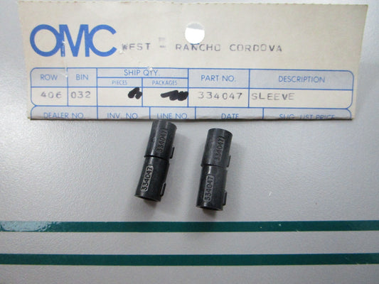 NEW OEM (LOT OF 2) 334047 0334047 OMC Johnson Evinrude Sleeve 0810