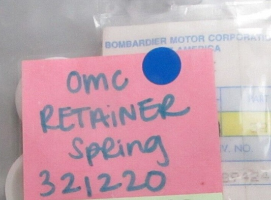 *NEW OEM* (LOT OF 2) 0720 OMC Johnson Evinrude Retainer Spring 321220 0321220