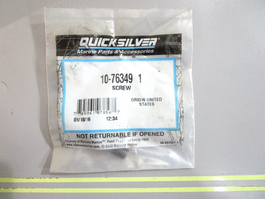 *NEW OEM* 0750 Mercury Quicksilver SCREW 10-76349 1