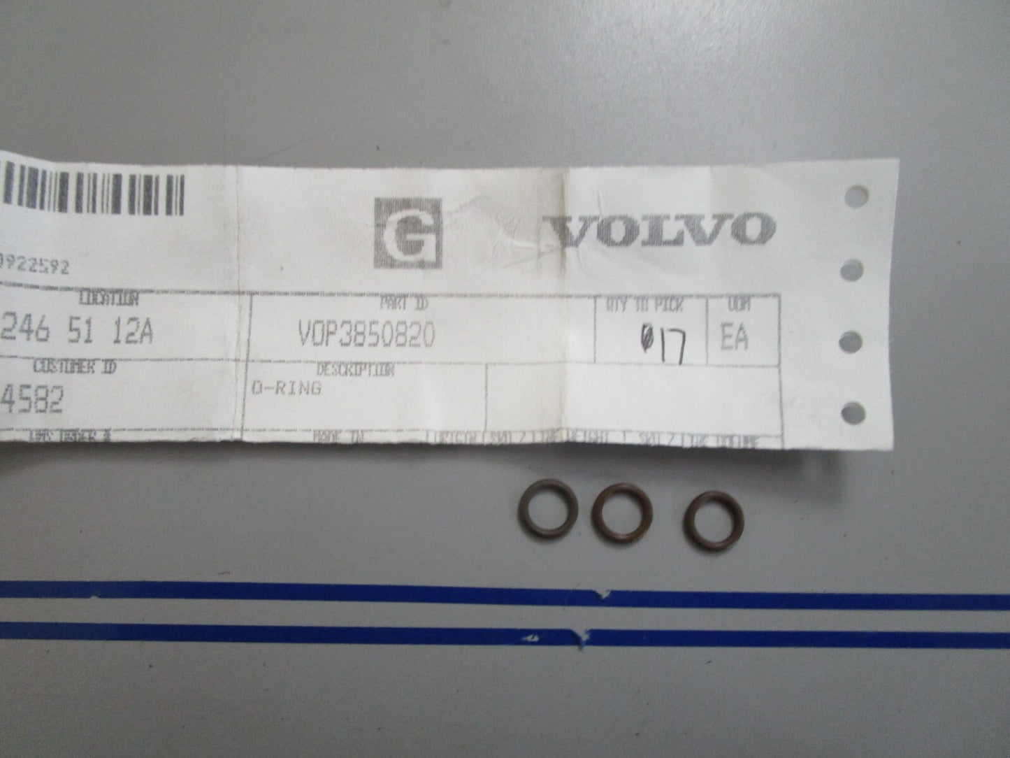 *NEW OEM* (LOT OF 3) 0810 Volvo Penta O-Ring 3850820