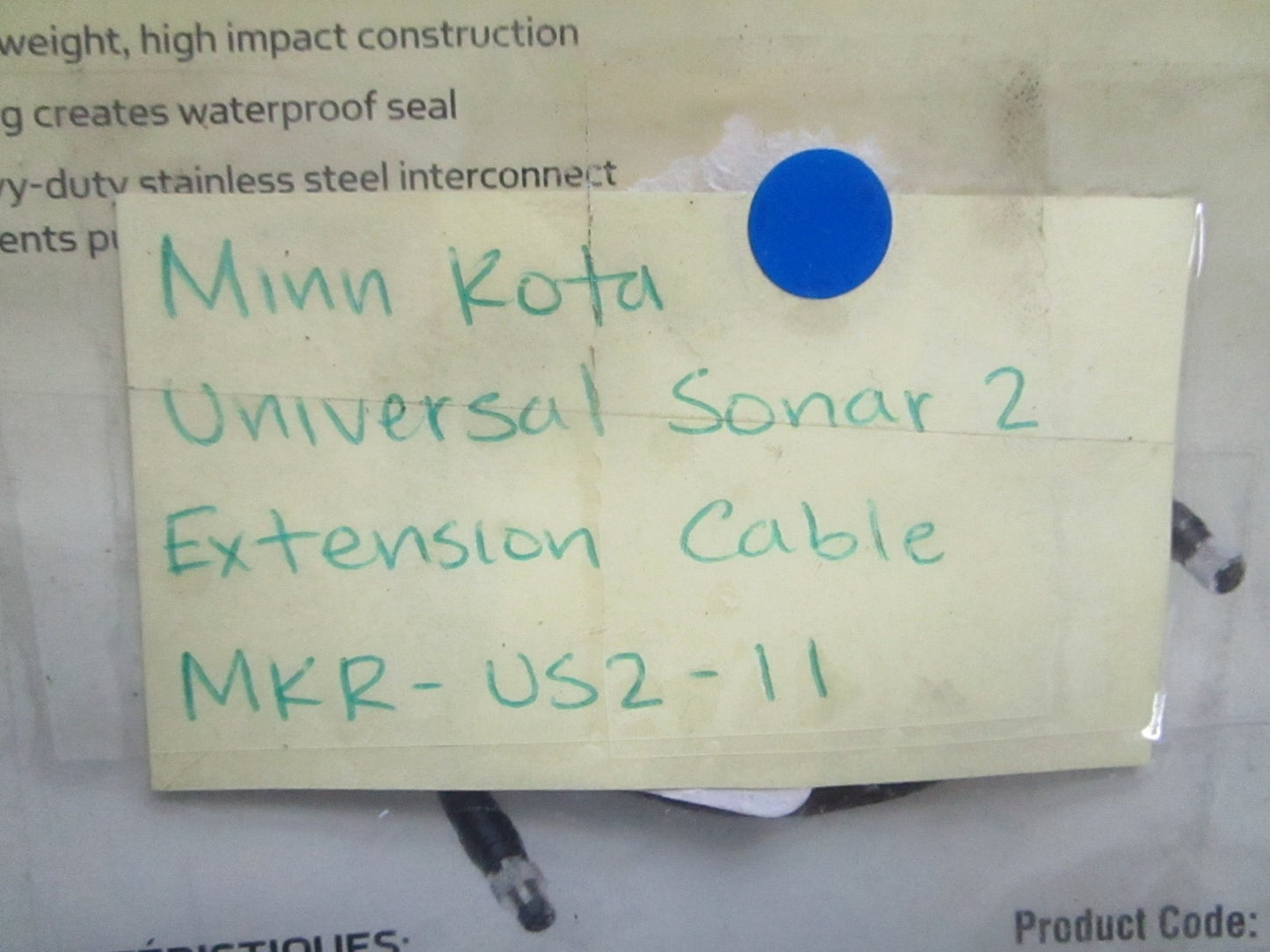 *NEW* 0820 Minn Kota Universal Sonar 2-Extension Cable MKR-US2-11